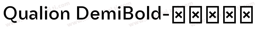 Qualion DemiBold字体转换